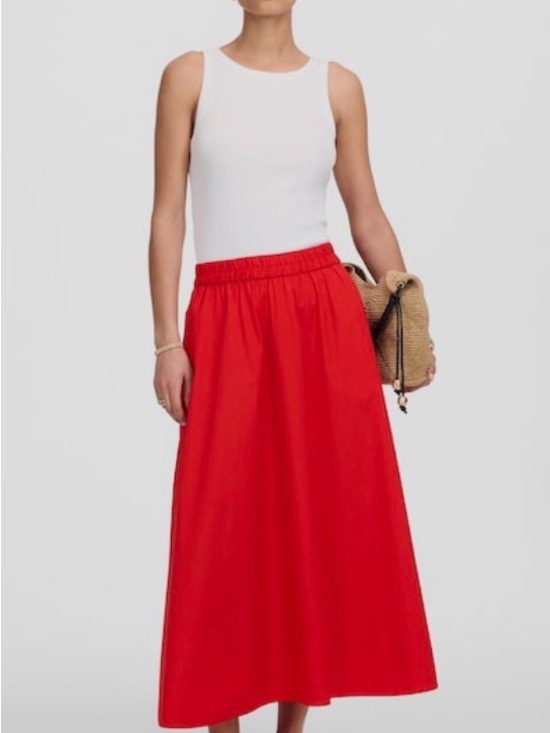 Madewell Dresses & Skirts - Madewell Red A-Line Maxi Skirt